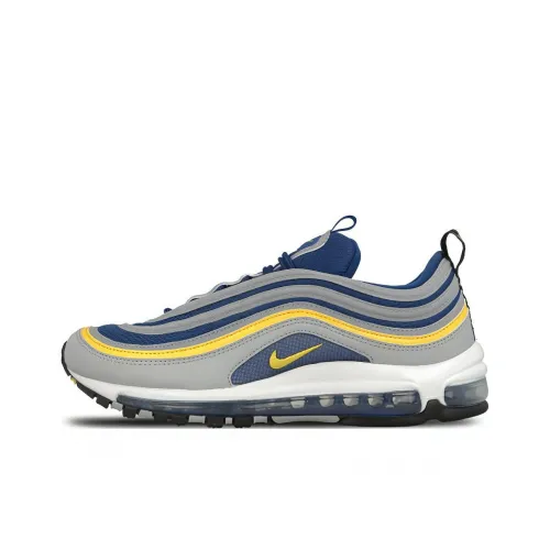 Nike Air Max 97 Low Топ Повседневные Беговые Кроссовки Мужские Синие Серые