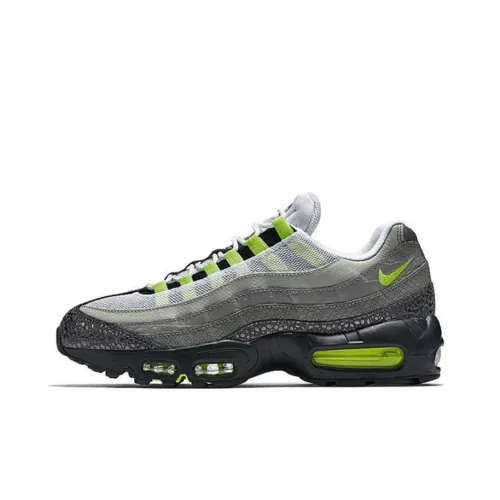 Nike Air Max 95 Low Топ Повседневные Беговые Кроссовки Мужские Серый Черный