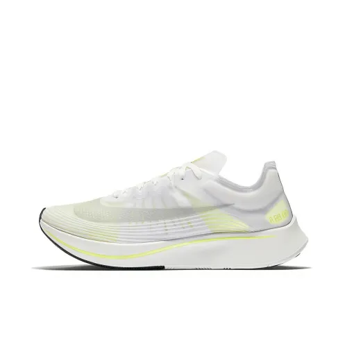Nike Zoom Fly SP Нескользящий Легкий Низкий Топ Беговые кроссовки Мужские Белые