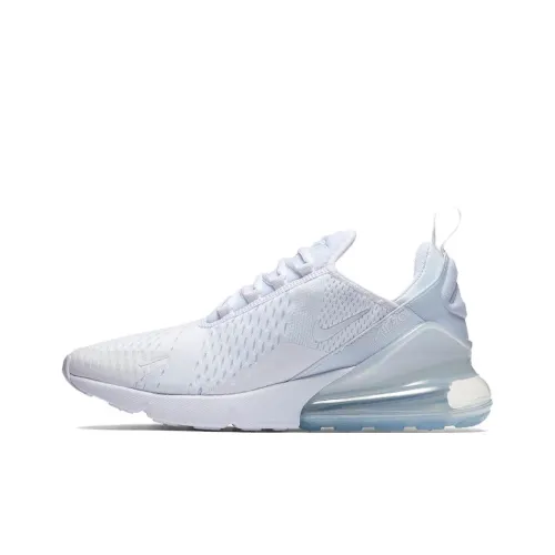 Nike Air Max 270 Low Топ Air Cushion Беговые кроссовки Женские Чисто белый