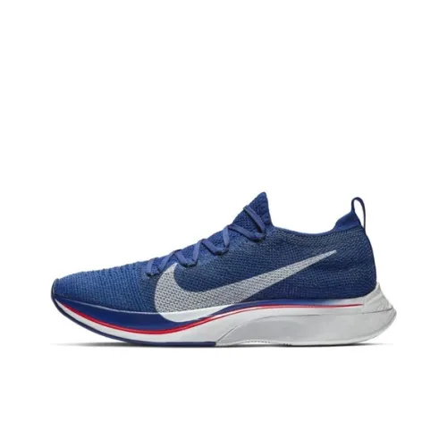 Nike Zoom VaporFly 4% Low Топ с карбоновой вставкой амортизирующая подошва тренировочные беговые кроссовки унисекс темно-синий