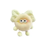 Маленький угольный шар с бантом цвета экрю