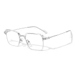 Прозрачный белый (с линзами, блокирующими синий свет, без степени)