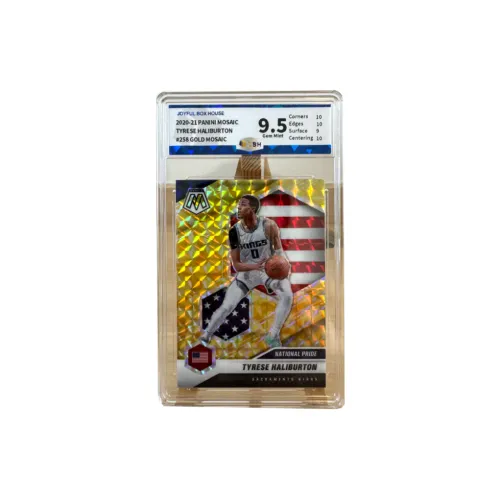 Панини 2020 Панини Tyrese Haliburton King Mosaic Золотистый Explosion Fold Новые звезды National Слава 9,5 Очков