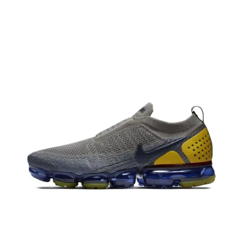 Nike VaporMax Moc 2 Темный Stucco Полуночный синий Низкие беговые кроссовки Мужские Серо-голубые