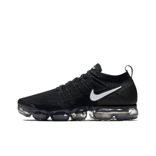 Nike VaporMax 2,0 Амортизация Низкий Топ Повседневные Беговые Кроссовки Мужские Черно-Белые