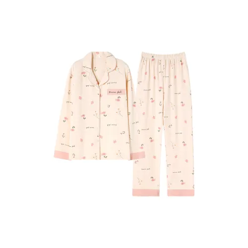 Городская красота Pajama Комплект Женский Розовый