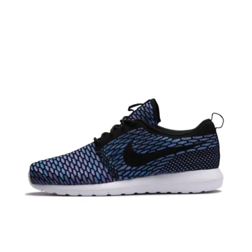 Nike Roshe Run Нескользящий Легкий Низкий Топ Беговые кроссовки Мужские Синие