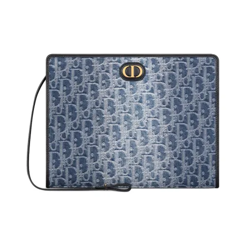 DIOR 30 MontaigneDean Жаккард Клатч Женский Синий