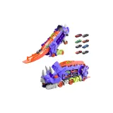 Трицератопс Трансформирующая Дорожка Автомобиль с 8 Сплавными Автомобилями