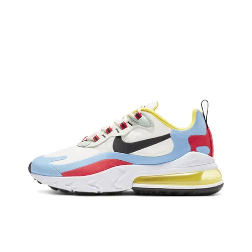 Nike Air Max 270 Амортизация Легкий Низкий Топ Air Cushion Беговые кроссовки Женские Красный Желтый Синий