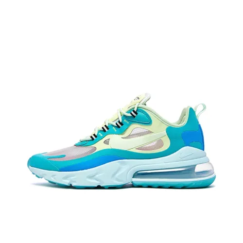 Nike Air Max 270 Low Топ Air Cushion Повседневные Беговые Кроссовки Мужские Синие Зеленые