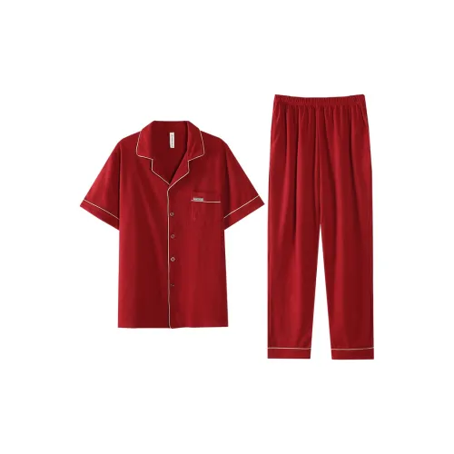 The Story Of The Flower Season Пижамный комплект Мужской Кирпично-красный