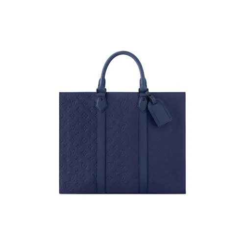 LOUIS VUITTON Sac Plat Корова Кожа Гармошка-Боковая Сумка Одно Плечо Мужская Сумка Sapphire