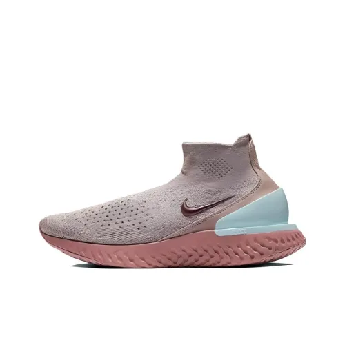 Nike Epic React Racer Non Нижняя юбка Легкий MID Топ Беговые кроссовки Женские Розовый