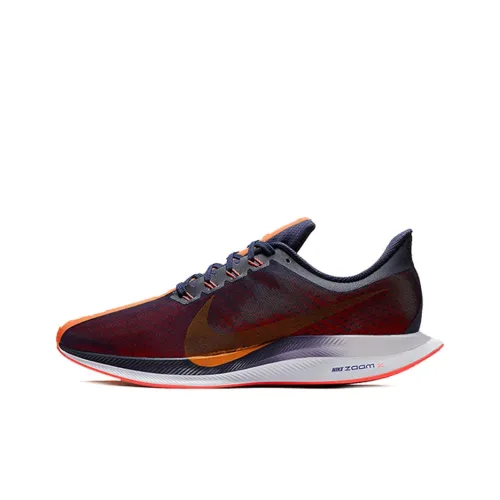 Nike Air Zoom Pegasus 35 Slip-resistant Abrasion-resistant Low-top Беговые кроссовки Унисекс Orange