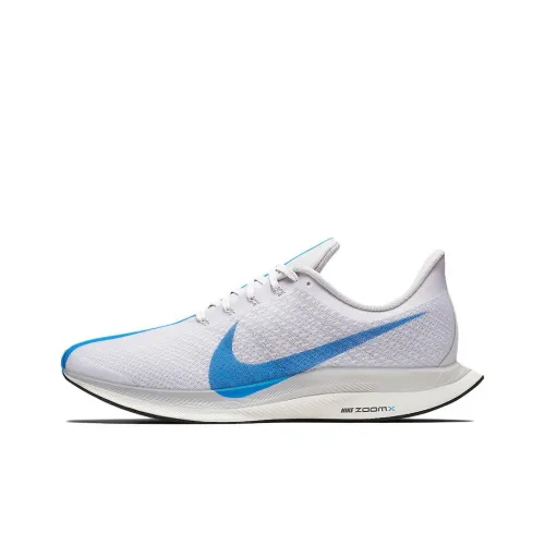 Nike Pegasus 35 Амортизаторы Slip-resistant Низкий топ Марафон Беговые кроссовки Мужские Серый Синий