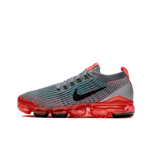 Nike VaporMax Flyknit 3,0 Low Топ Марафон Беговые кроссовки Женские Тотально-малиновые