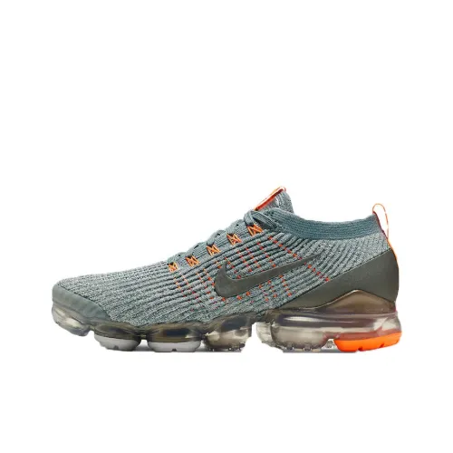 Nike Air Vapormax Low Топ Повседневные Беговые Кроссовки Мужские Серые Оранжевые