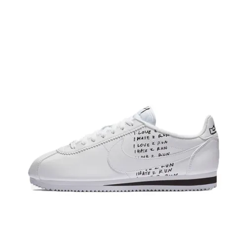 NATHAN BELL x Nike Cortez Shock Absorbers Slip-Resistant Low-Top Marathon Running Shoes Unisex White НАТАН БЕЛЛ x Nike Cortez Shock Absorbers Низкий Топ Марафон Беговые Кроссовки Унисекс Белый