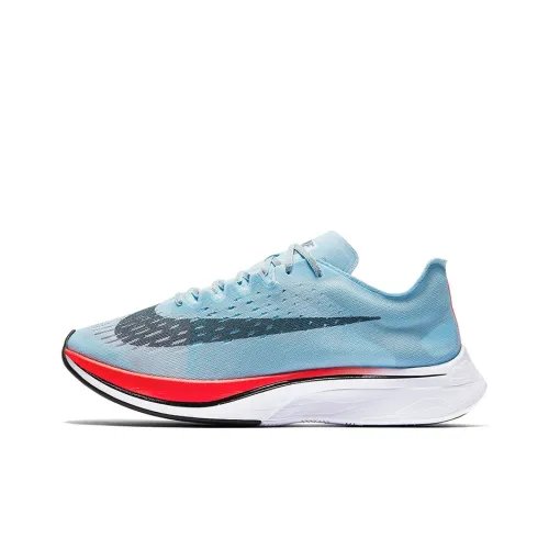 Nike Zoom VaporFly 4% Slip-resistant Lightweight Rebound Low-top Marathon Running Shoes Unisex Ice Blue