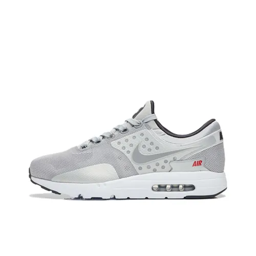 Nike Air Max ZERO Low Топ Беговые кроссовки Мужской Серый Белый