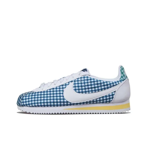 Nike Cortez Slip-resistant Abrasion-resistant Low Top Casual Running Shoes Unisex Blue Найк Кортез Слип-резистентный Абразион-резистентный Низкий Топ Повседневные Беговые Кроссовки Унисекс Синий