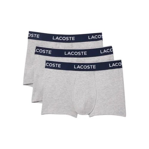 LACOSTE Collaboration 3 Pack Gray Men's Boxers