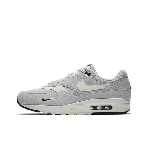 Nike Air Max 1 Shock Absorbers Rebound Low Top Marathon Беговые кроссовки Мужские Серый Белый