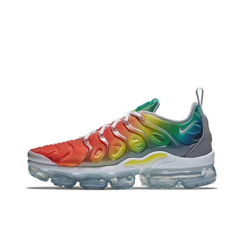Nike Vapormax Plus Low Топ Беговые кроссовки Мужские Белый радужный