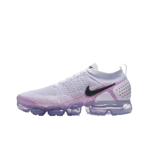 Nike VaporMax 2,0 Дышащий и Легкий Низкий Топ с Амортизацией Повседневная Беговая Обувь Мужская Белая Розовая