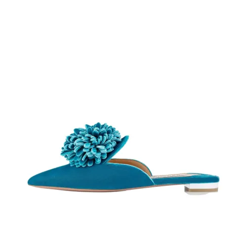 AQUAZZURA Домашние тапочки Женские Светло-синие