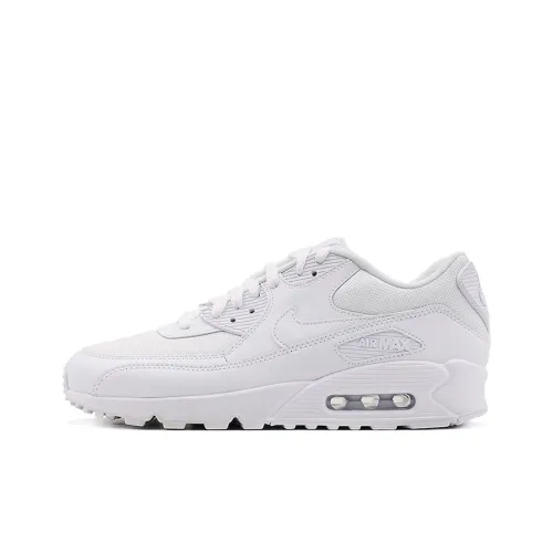 Nike Air Max 90 Легкий Низкий Топ Повседневная Беговая Обувь Мужская Все Белый