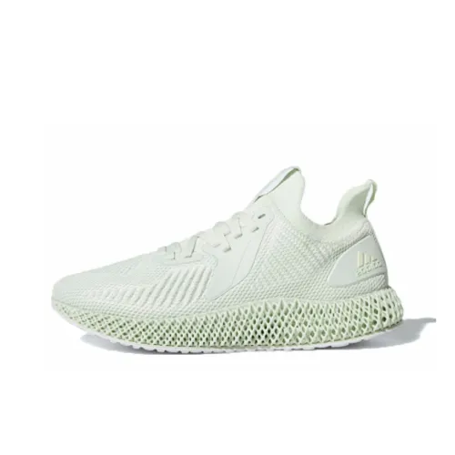 Adidas Alphaedge 4D Противоскользящие Устойчивые к истиранию Низкие Беговые кроссовки Унисекс Светло-зеленые