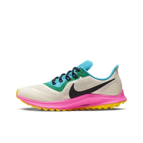 Nike Pegasus 36 Нескользящий Легкий Низкий Топ Марафон Беговые кроссовки Женские Розовый Хаки