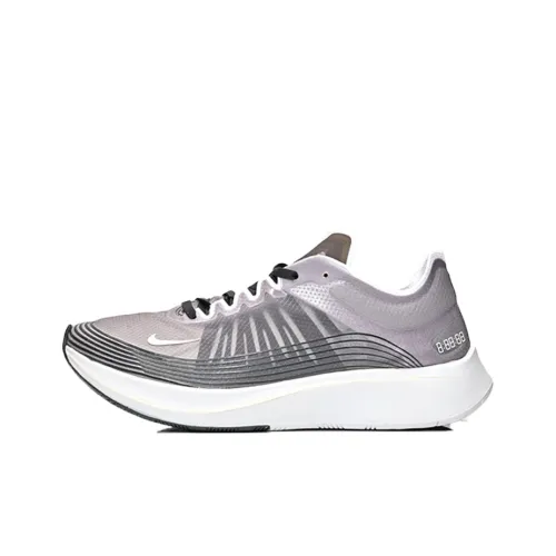 Nike Zoom Fly SP Некайдер Легкий Низкий Топ Марафон Беговые кроссовки Мужской Черный Серый