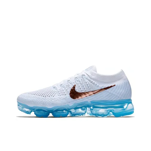 Nike Air Vapormax Low Топ Air Cushion Марафон Беговые кроссовки Женские Белый Синий