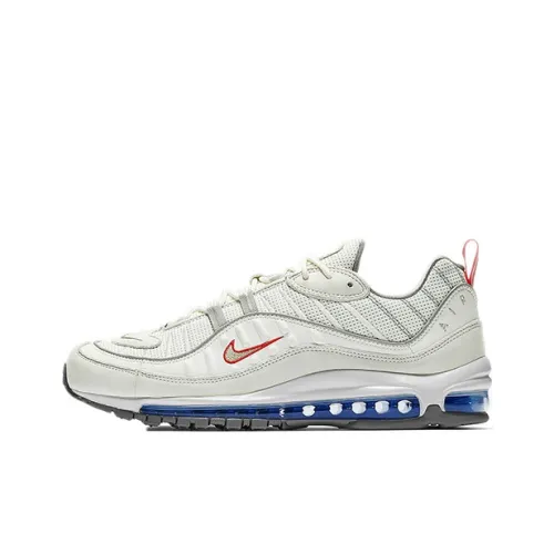 Nike Air Max 98 Low Топ Повседневные Беговые Кроссовки Унисекс Чисто Белый