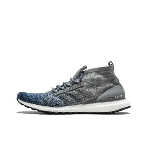 Adidas ULT Нескользящий Легкий MID Топ Беговые кроссовки Унисекс Серый Синий