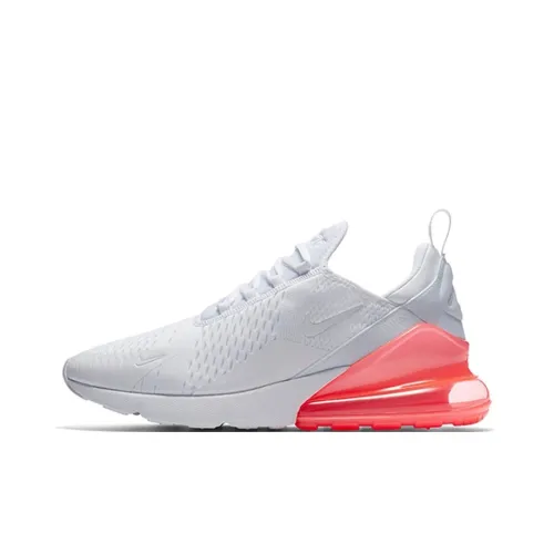 Nike Air Max 270 Low Топ Марафон Беговые кроссовки Мужской Белый Розовый