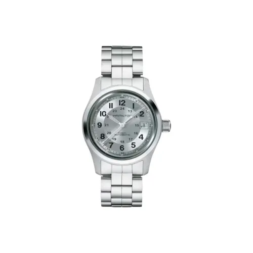 Hamilton Автоматический Механический Movement Унисекс Khaki Field Series Часы 38 мм Серебряные