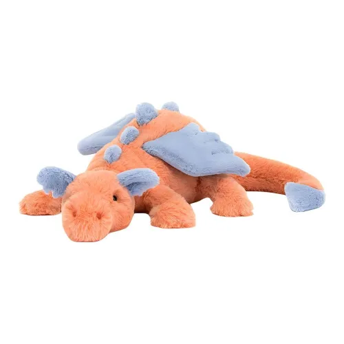 JELLYCAT Mythical Animal Collection Хурма Дракон Кукла Плюшевая Кукла 12 см Высота в Сидячем Позе