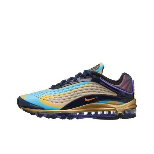 Nike Air Max DELUXE Low Топ Air Cushion Беговые кроссовки Унисекс Синий Фиолетовый