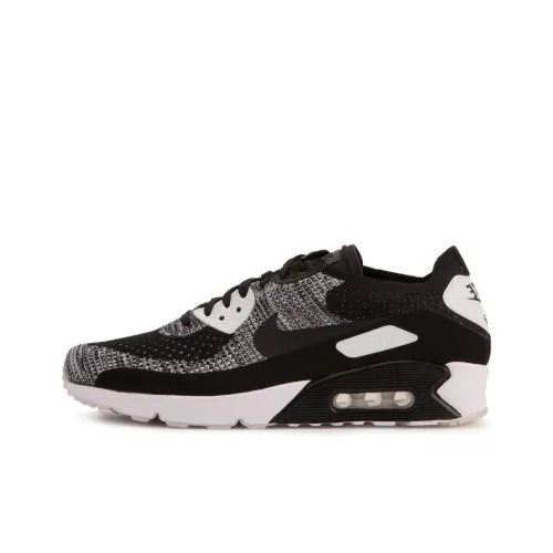 Nike Air Max 90 Low Топ Air Cushion Беговые кроссовки Мужские Черные