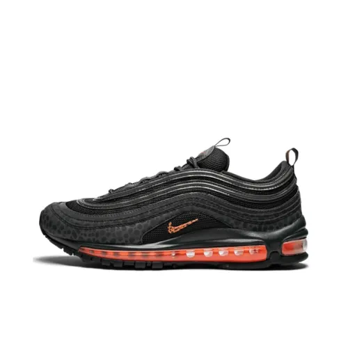 Nike Air Max 97 Low Беговые кроссовки Унисекс Черные Красные