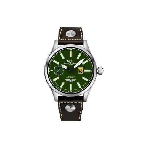 Шар Engineer General II Collection Механизм с ручным заводом Мужские часы Циферблат 46 мм Зеленый