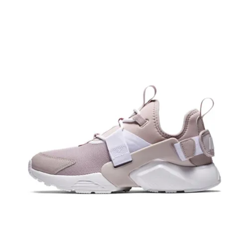 Nike Air Huarache Shock Absorbers Slip-resistant Low Top Casual Running Shoes Women's Pink Найк Эйр Хуараче Шок Абсорберз Слип-Резистент Низкий Топ Повседневные Беговые Кроссовки Женские Розовые
