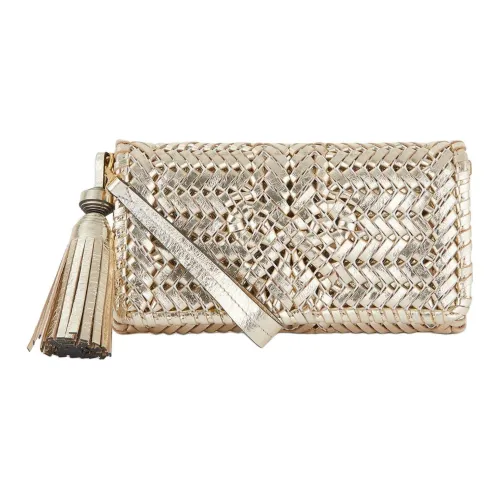 Anya Hindmarch Capra кожа клатч женский золотой