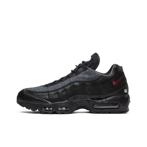 Nike Air Max 95 Low Топ Марафон Беговые кроссовки Унисекс Черный Серый