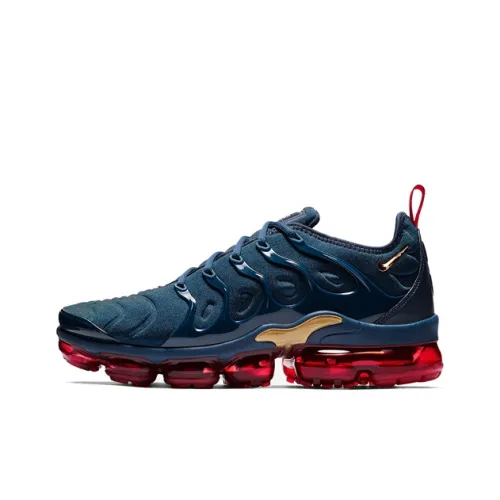 Nike Vapormax Plus Low Топ Беговые кроссовки Унисекс Темно-синий